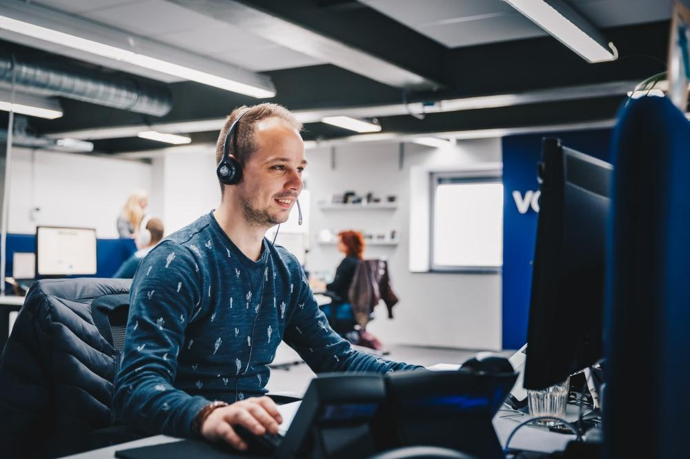Ljus miljö som representerar Alpha Drives kundtjänst